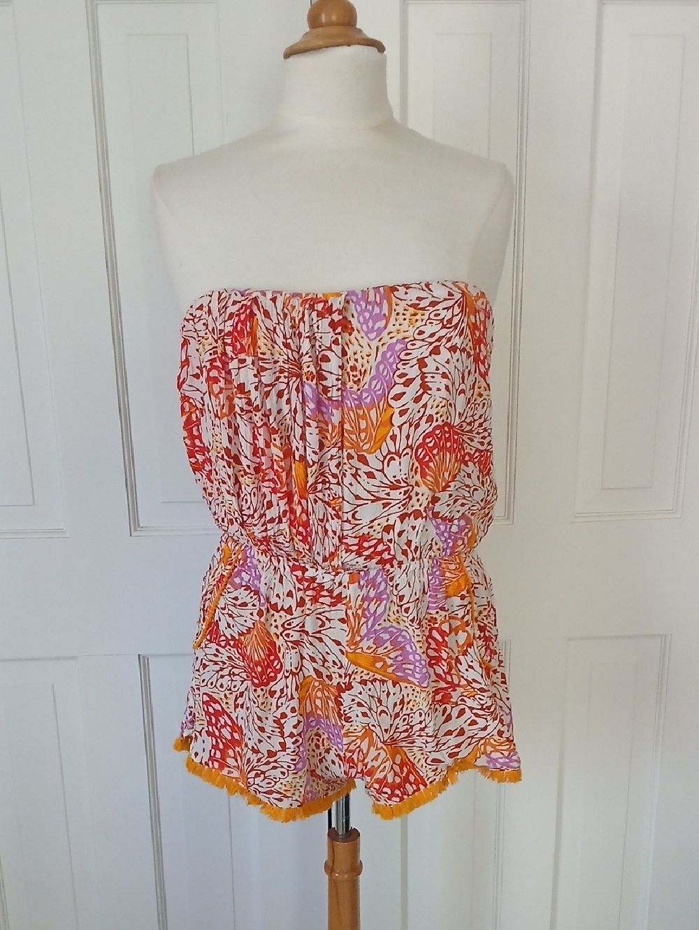 Poupette St Barth Ambra Romper Orange Wings - Picture 2 of 5